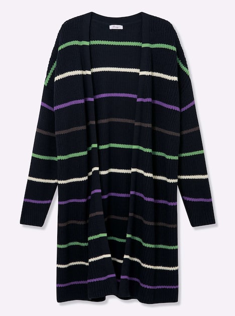Long-Strickjacke