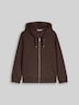Hoodie Sweatjacke aus Scuba