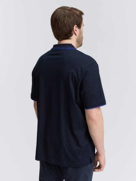Poloshirt mit Logo-Print aus Baumwolle