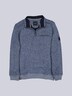 engbers Herren Sweatshirt mit Stehkragen , Mittelblau
