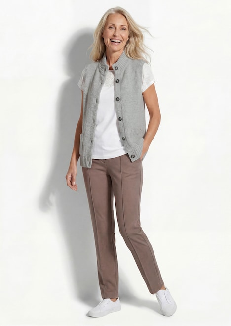 Gebreid vest met knoopsluiting