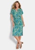 Viskosekleid mit floralem Muster