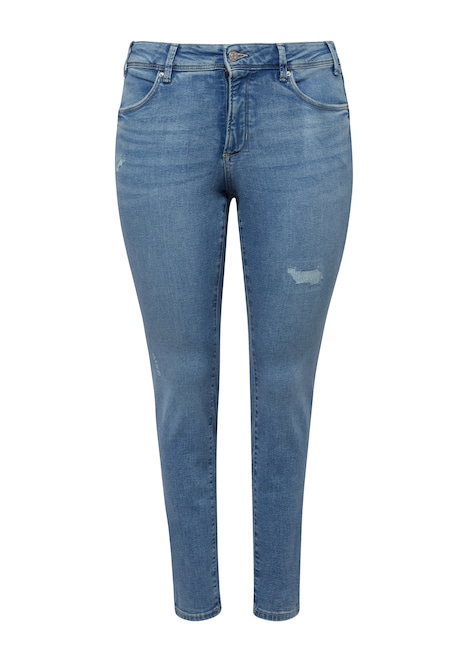 Jeans / Skinny Fit / Mid Rise / Skinny Leg / Destroyed-Effekt