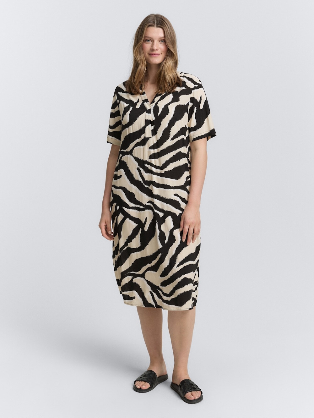 Tom Tailor Women PLUS Kleider & Jumpsuits Plus Size - Midi-Kleid aus Viskose