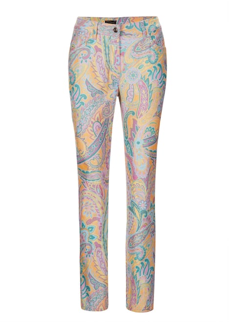 Elegante Hose LOUISA mit Paisley-Muster