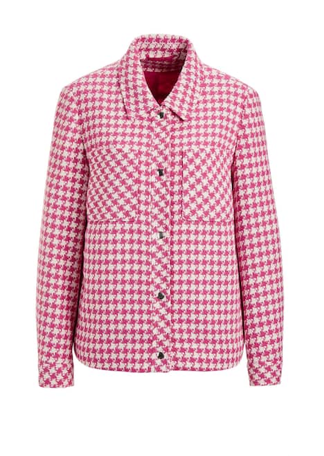 Blazer mit Hahnentrittmuster