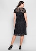 Spitzenkleid Kurzarm Uni