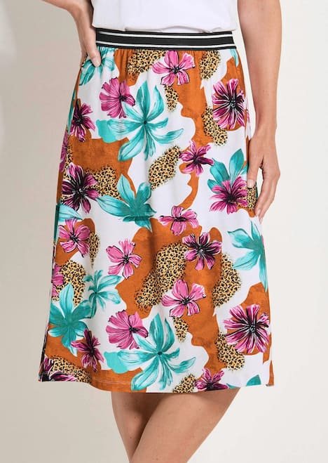 Druckrock mit Blumenmuster