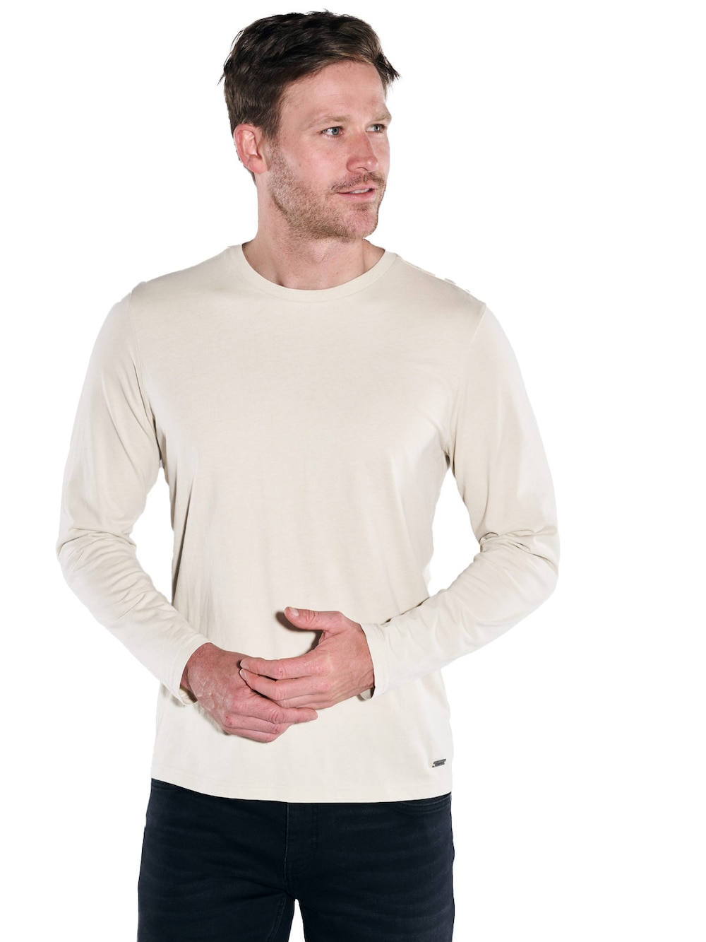 Langarm-Shirt uni