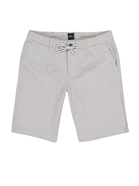 Herren Bermuda Chino mit Tunnelzug , Silbergrau