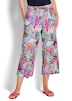 Jerseyhose mit Palmen-Print