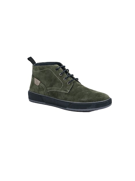 engbers Herren Boots aus Leder , Dunkelgruen