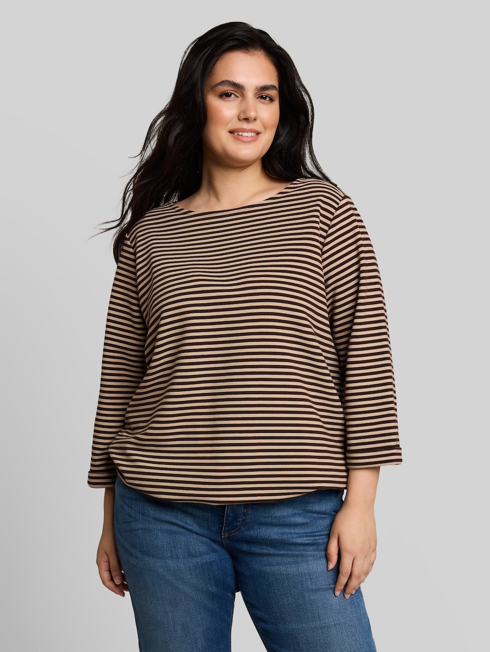 Langarmshirt mit Knopf-Details