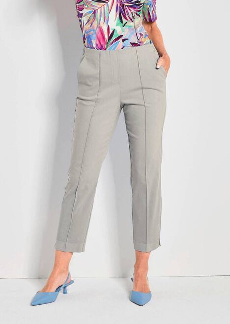 Elegante 7/8-Hose mit Biesen