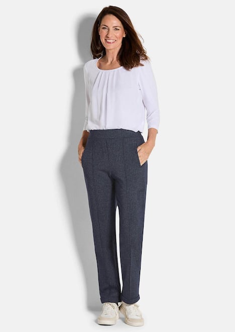 GOLDNER Broek CARLA Broek CARLA met visgraatmotief