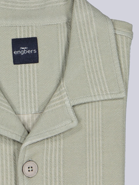 Herren Overshirt mit Knopfleiste , Gruen