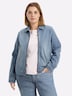 Jeansblazer Jeansjacke in Blousonform Langarm Umlegekragen
