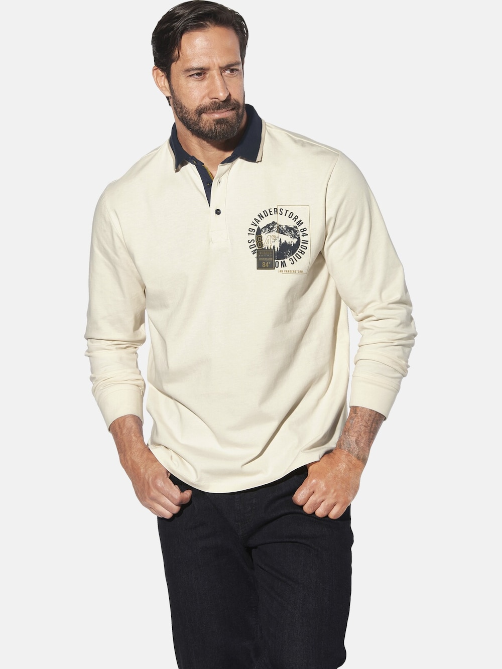 Langarm-Poloshirt OLSLAND