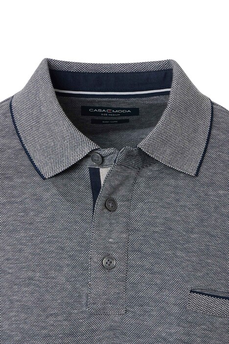 Polo-Shirt Langarm uni