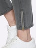 Jeans Slim-fit-Jeans mit Zipper am Saum normal Formbund