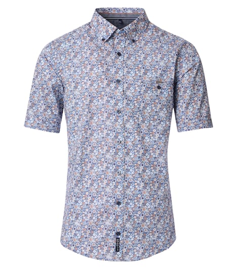 Freizeithemd Kurzarm Print Casual Fit