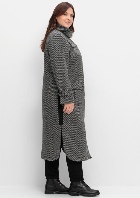 Trenchcoat Sonstiges Muster Stehkragen