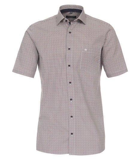 Businesshemd Kurzarm Print Comfort Fit