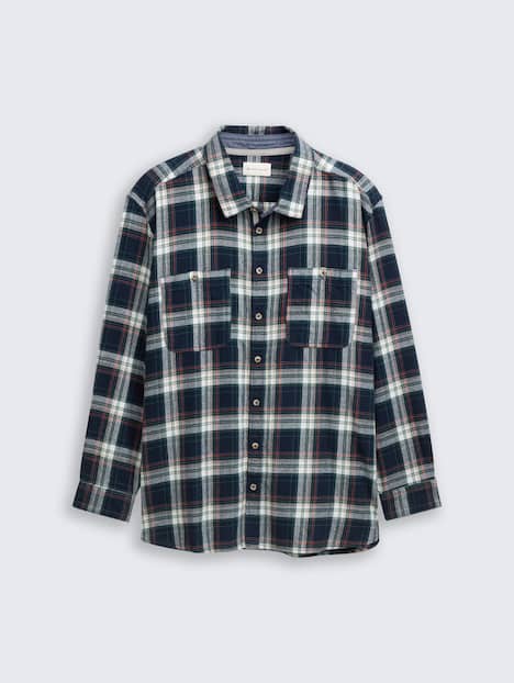 Comfort Fit Flanell-Hemd mit Karomuster