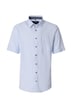 Leinenhemd Kurzarm gestreift Comfort Fit