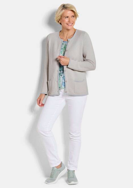 Elegante Strickjacke mit Taschen