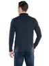 Herren Poloshirt langarm , Saphirblau