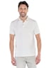 Herren Poloshirt mit Knopfleiste , Reinweiss