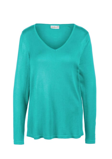 GOLDNER Pullover met V-hals Tricot pullover