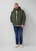 Wasserabweisende Pufferjacke mit abnehmbarer Kapuze