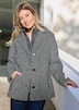 Moderne Wolljacke mit Steppeinsatz