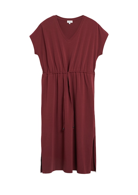 Jerseykleid in Midilänge mit Tunnelzug