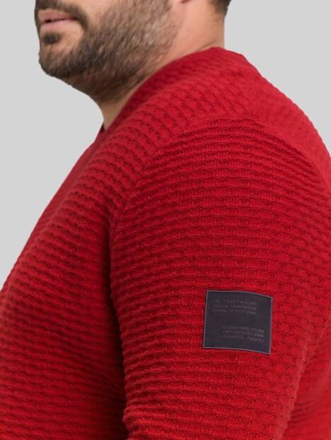 Strickpullover mit Rundhalsausschnitt