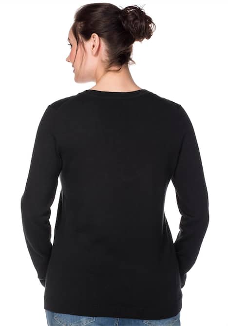 V-Ausschnitt-Pullover