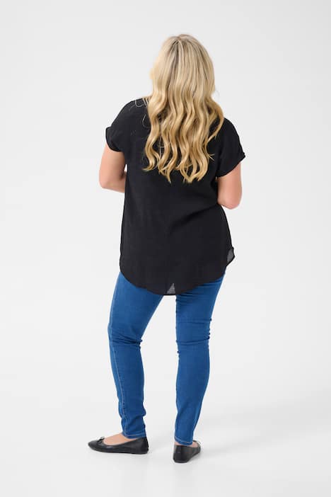 Kurzarm-Bluse Regular fit