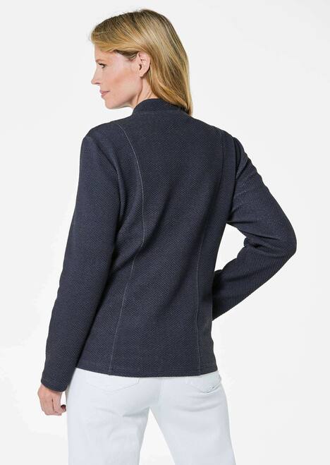 GOLDNER Jas Gestructureerd jack met opstaande kraag