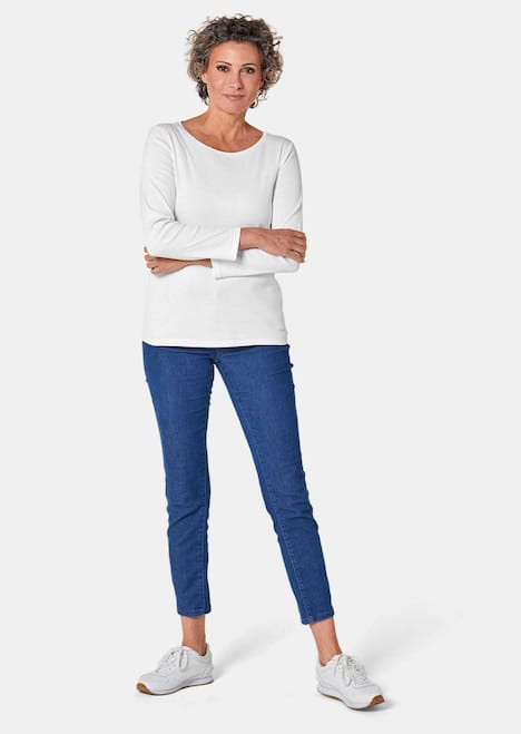 Basic T-Shirt aus reiner Baumwolle