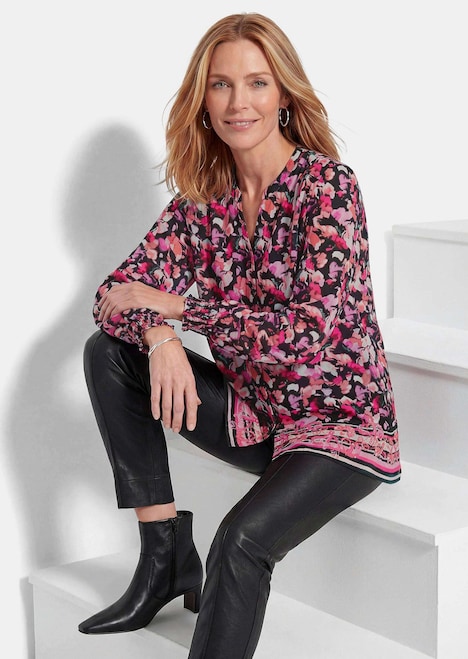 Viscose blouse met all-overprint