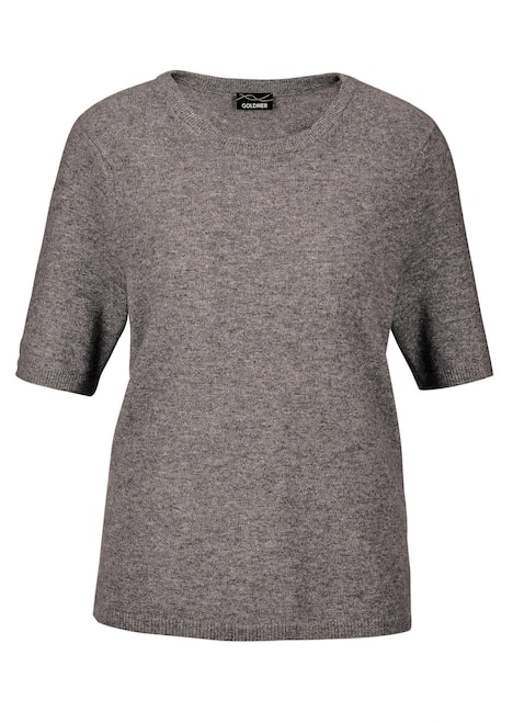 GOLDNER Pullover van kasjmier met ronde hals Pullover van kasjmier met korte mouwen en ronde hals
