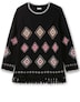 Strickpullover Rundhalspullover mit Ethno-Muster Langarm Sonstiges Muster Ohne Kragen