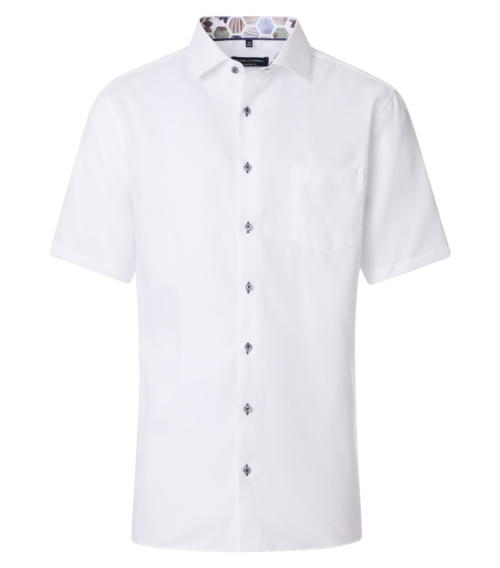 CASAMODA Businesshemd Kurzarm uni Comfort Fit