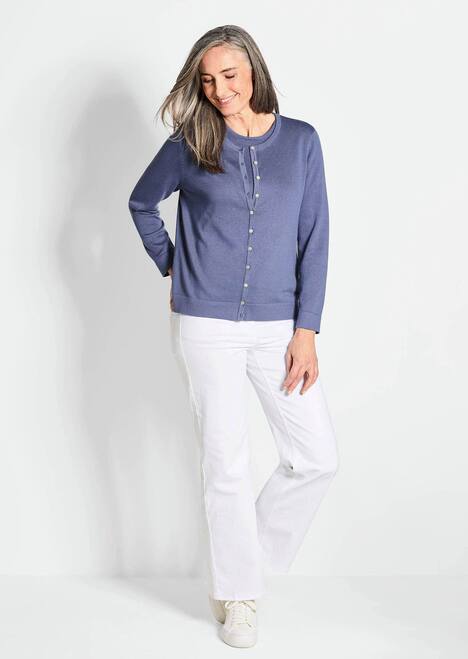 Figurnahes Twin-Set aus Pima-Baumwolle