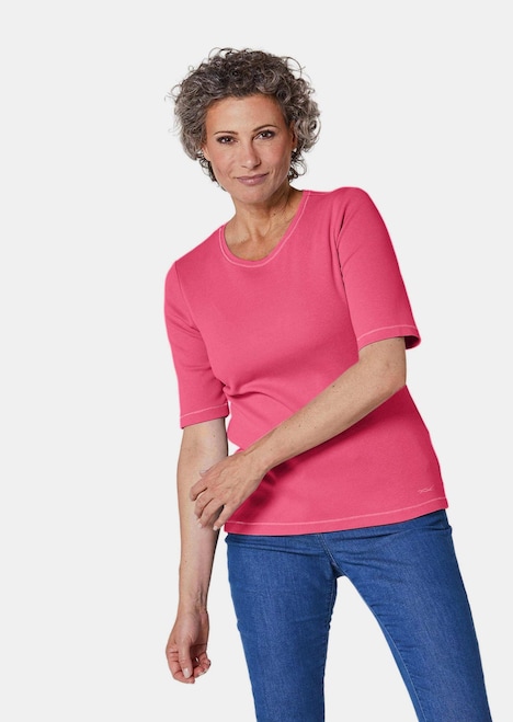 Basic T-Shirt aus reiner Baumwolle