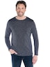 Herren Langarm-Shirt regular , Saphirblau