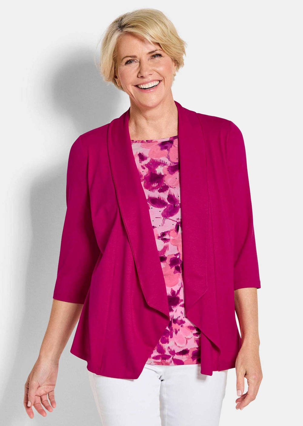 Viskoseshirt in Twinset-Optik