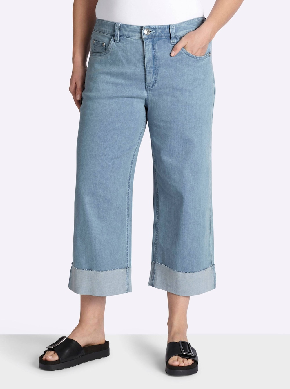 7/8-Jeans erhöht